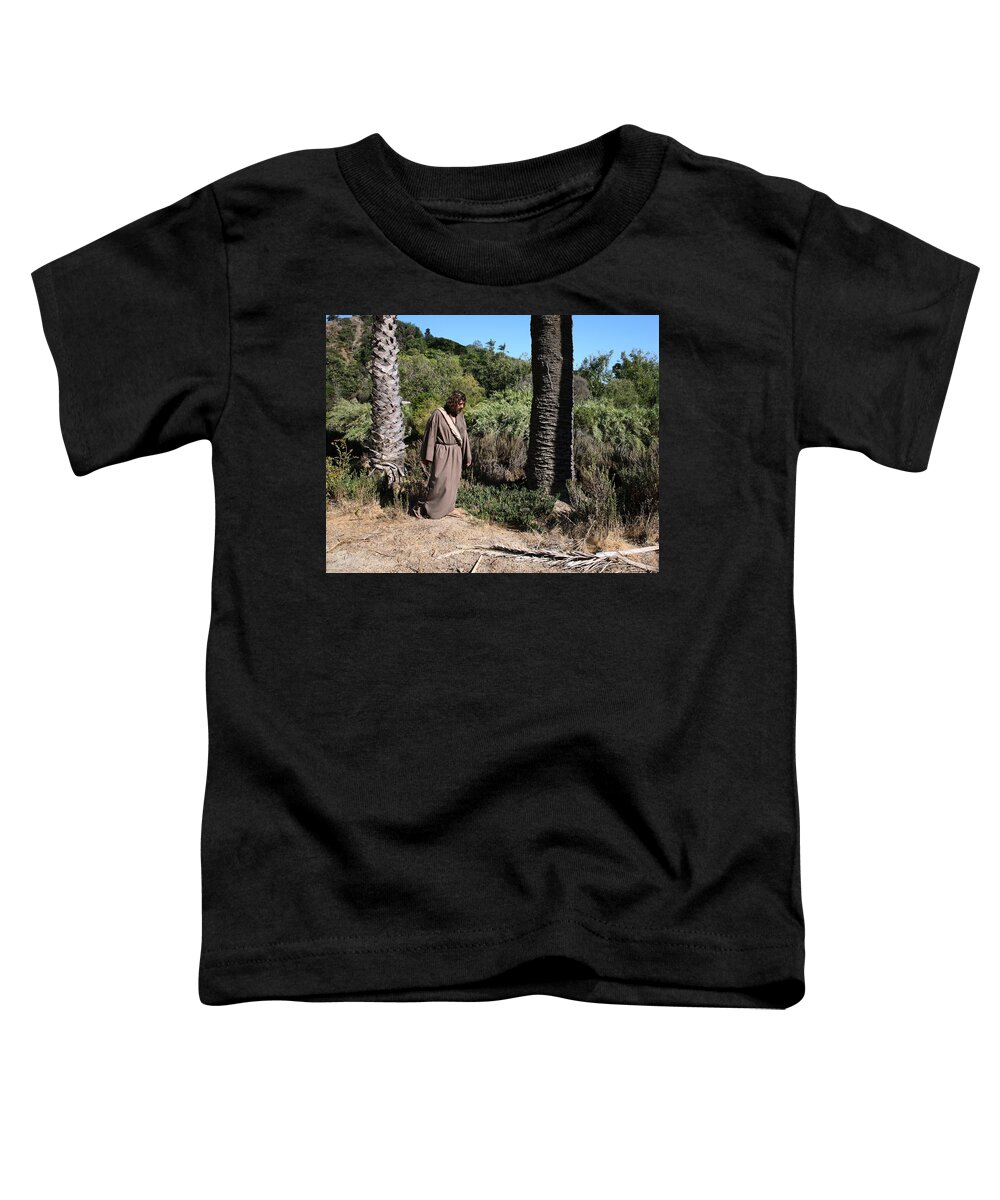 Jesus Toddler T-Shirt featuring the photograph Jesus- Walk with Me by Acropolis De Versailles