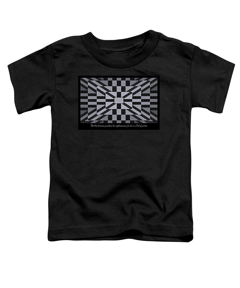 Fractal Toddler T-Shirt featuring the digital art Justice by Missy Gainer
