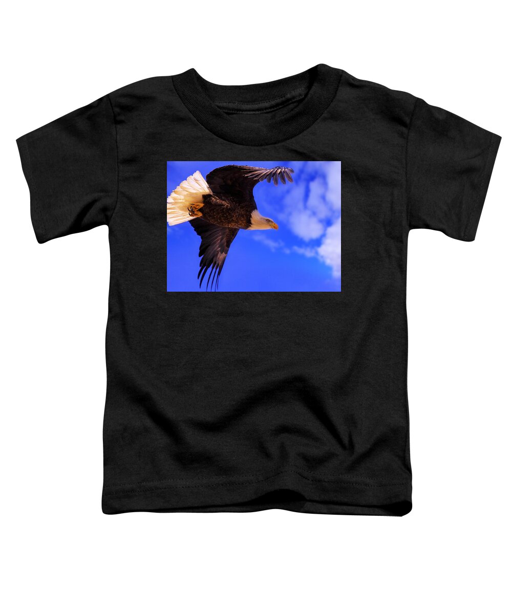 Bald Toddler T-Shirt featuring the photograph King Of The Sky by Kadek Susanto