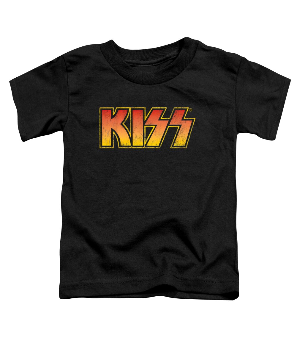 Music Toddler T-Shirt featuring the digital art Kiss - Classic by Brand A