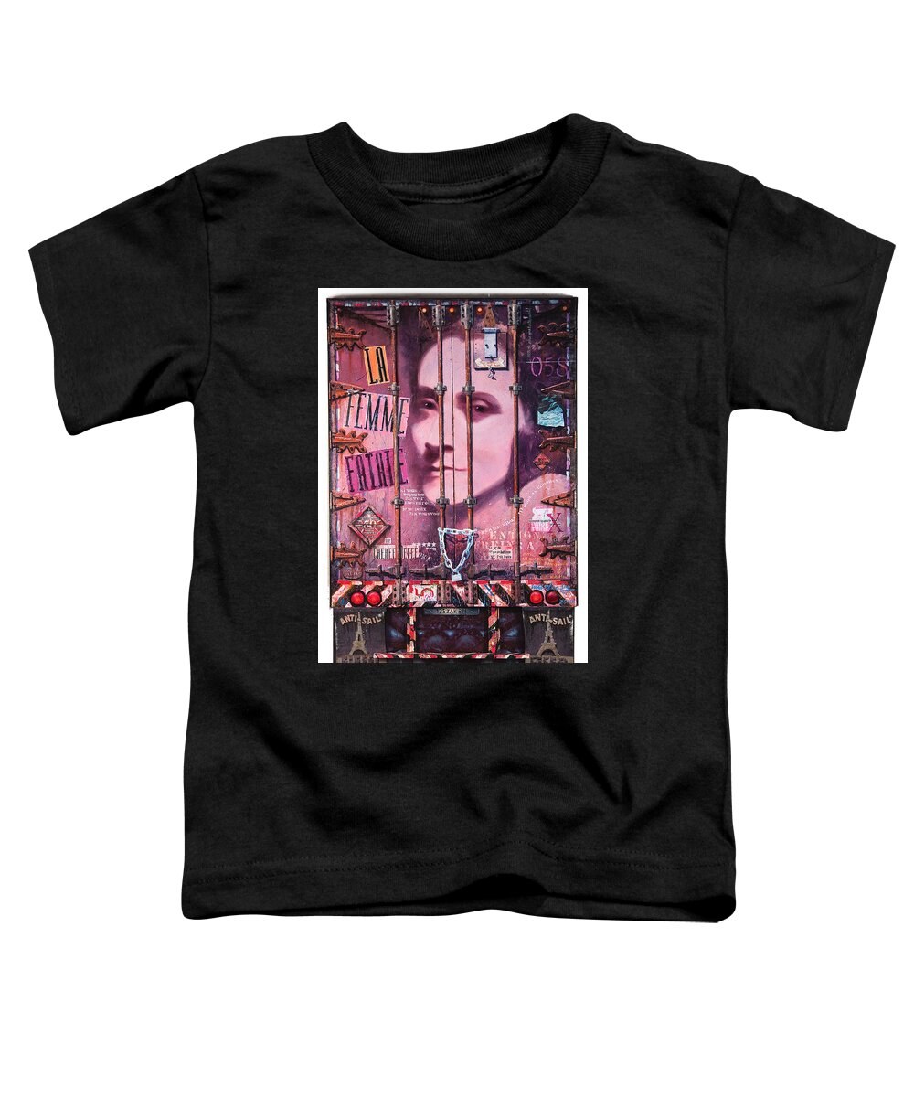 Truck Toddler T-Shirt featuring the painting La Femme Fatale by Blue Sky