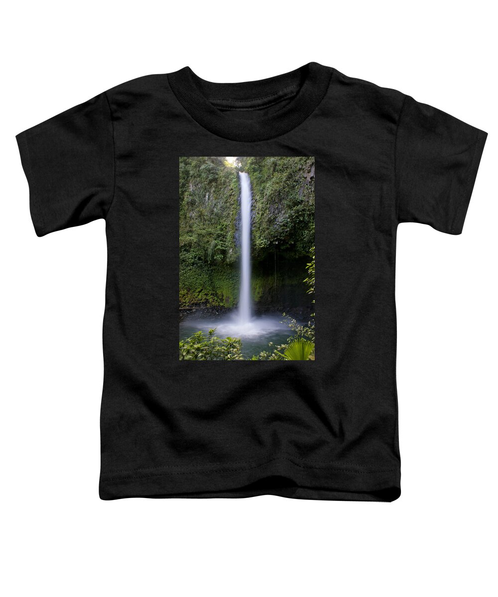 Beauty In Nature Toddler T-Shirt featuring the photograph La Fortuna Waterfall by Brian Kamprath