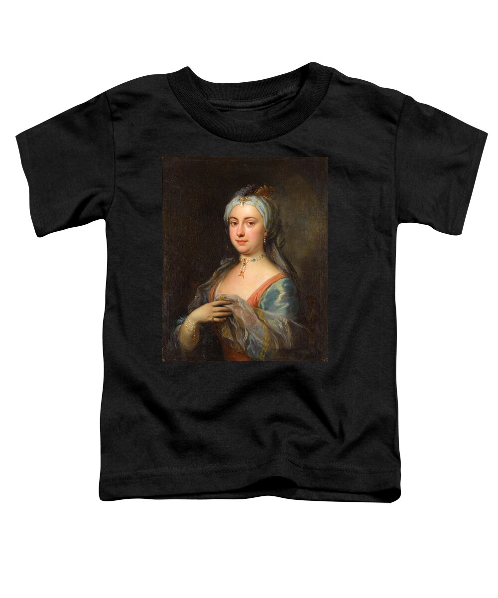 Joseph Highmore Toddler T-Shirt featuring the painting Lady Mary Mortley Montagu by Joseph Highmore