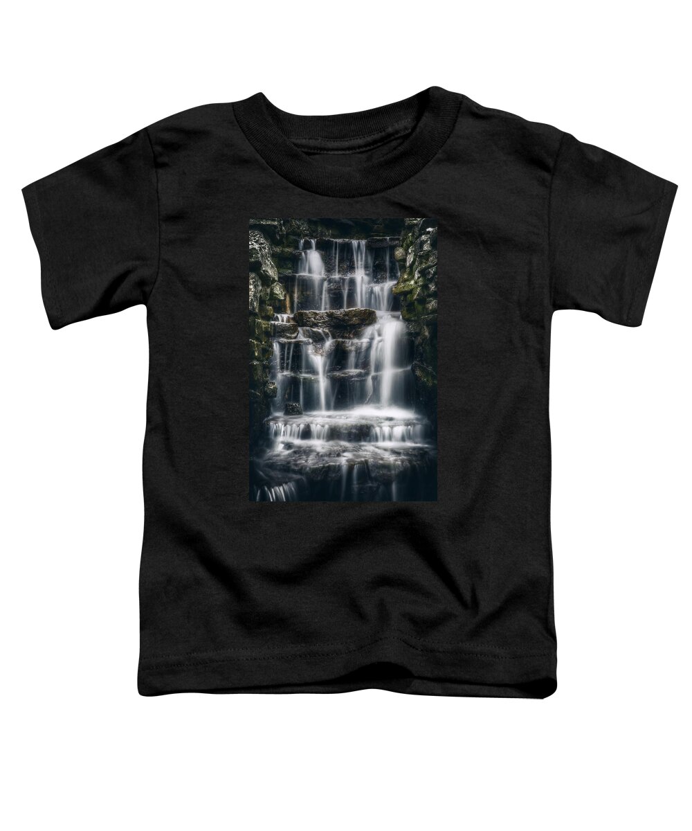 Waterfall Toddler T-Shirt featuring the photograph Lake Park Waterfall 2 by Scott Norris