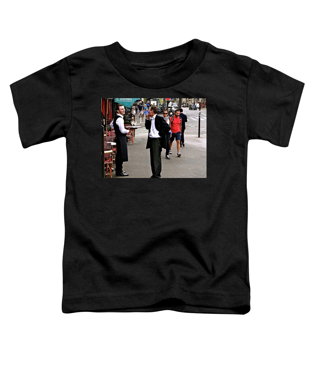 Paris Toddler T-Shirt featuring the photograph Laughter Is The Best Medicine by Ira Shander