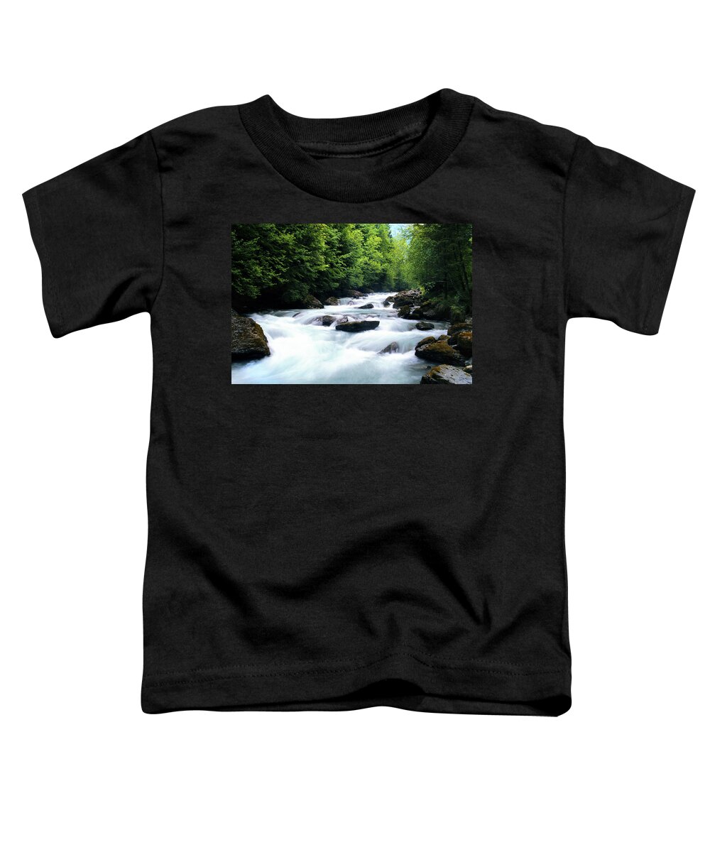 Europe Toddler T-Shirt featuring the photograph Lauterbrunnen River by Matt Swinden