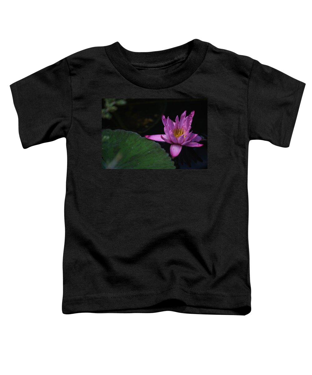 Purple Toddler T-Shirt featuring the photograph Lavendar Water Lily by Donna Walsh