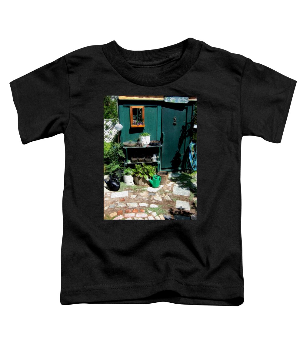 Garden Toddler T-Shirt featuring the photograph Les Chateau des Jardin by Kathy Bassett
