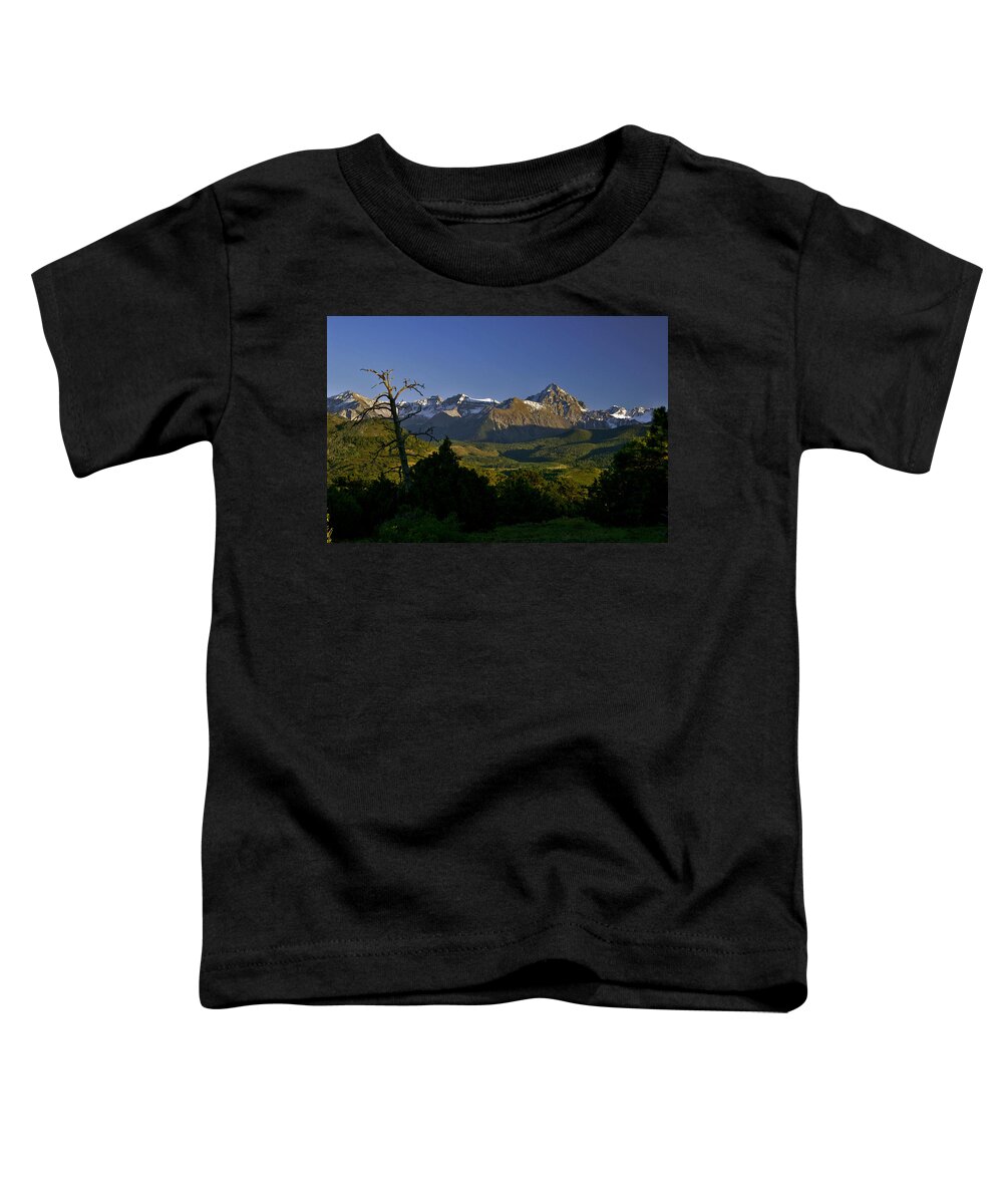 San Juan Mountains Toddler T-Shirt featuring the photograph Light Will Change by Jeremy Rhoades