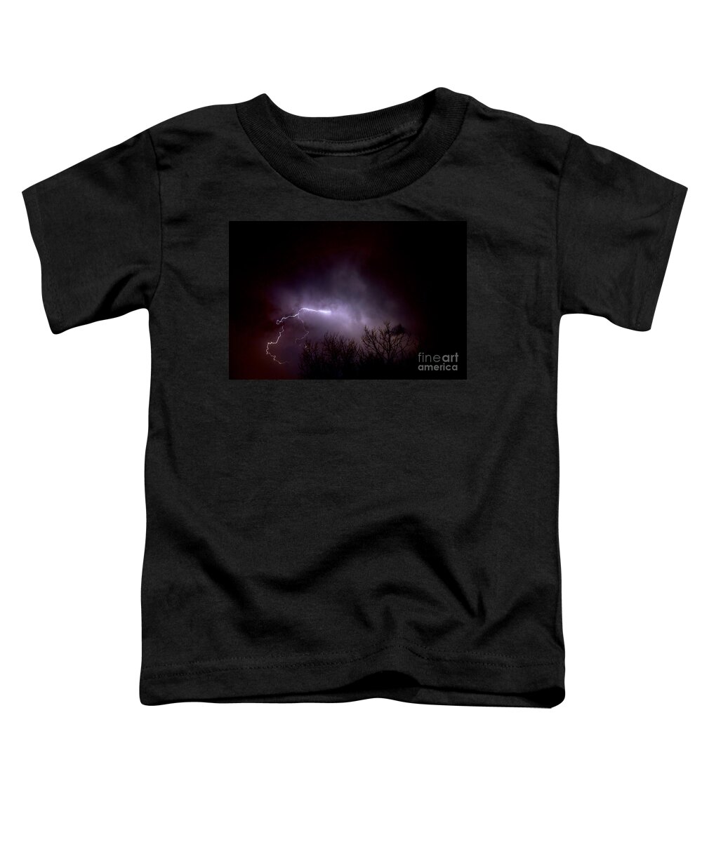 Light Toddler T-Shirt featuring the photograph Lightning 2 by Jacqueline Athmann