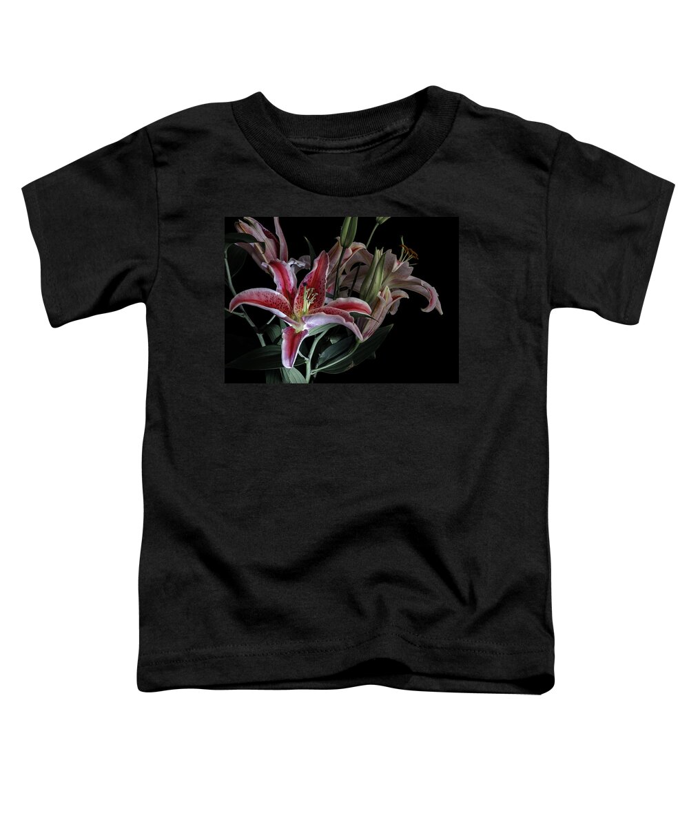 Lily Toddler T-Shirt featuring the photograph Lily the Pink by Wayne Sherriff