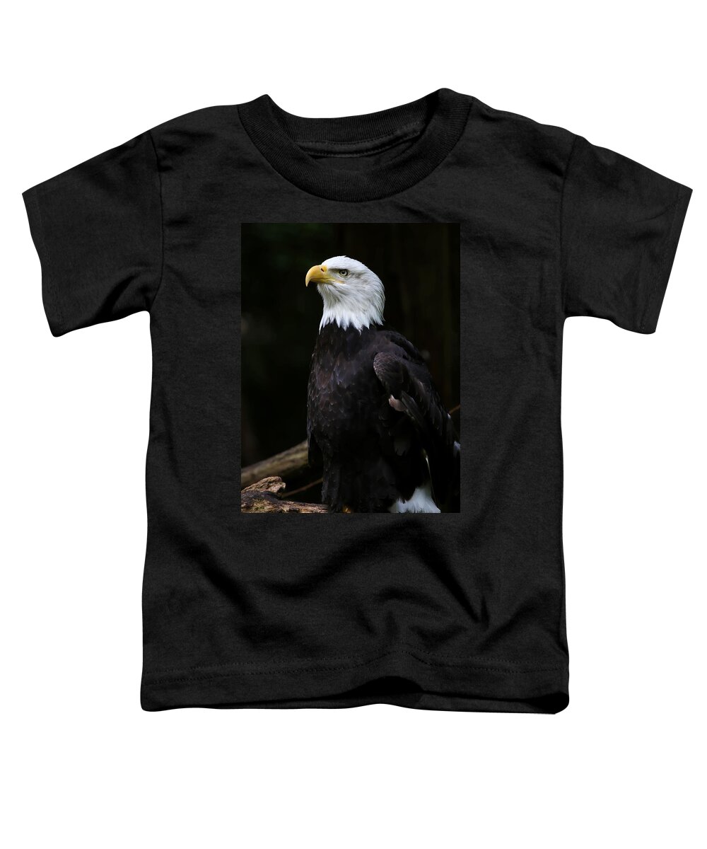 Eagle Toddler T-Shirt featuring the photograph Looking For Strength by Athena Mckinzie