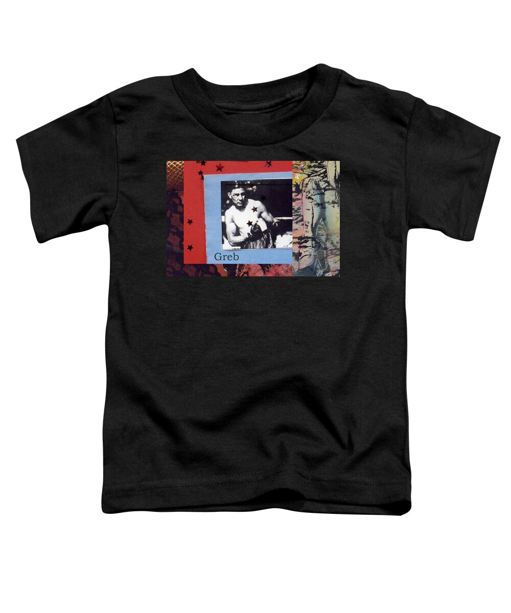 Boxers Toddler T-Shirt featuring the photograph Love and War Greb by Mary Ann Leitch