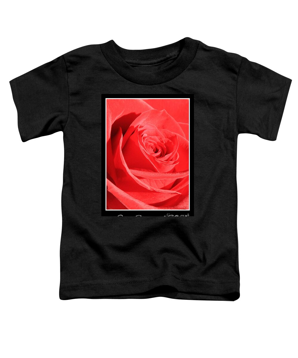 Valentines Toddler T-Shirt featuring the photograph Love is Patient and Kind by Carol Groenen