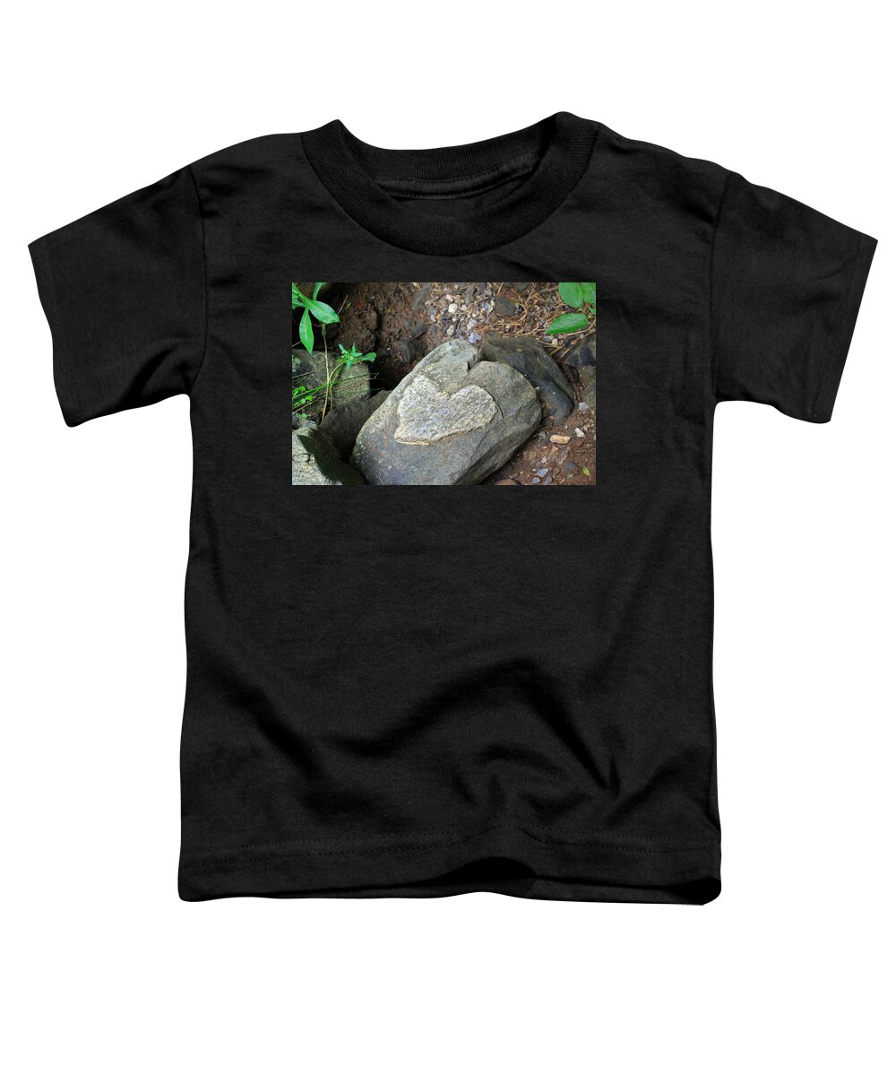Rocks Toddler T-Shirt featuring the photograph Love on the Rocks by Jennifer Robin