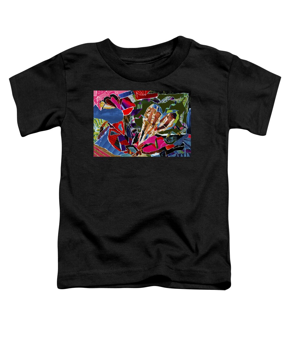 Kenneth James Toddler T-Shirt featuring the mixed media love what U do by Kenneth James