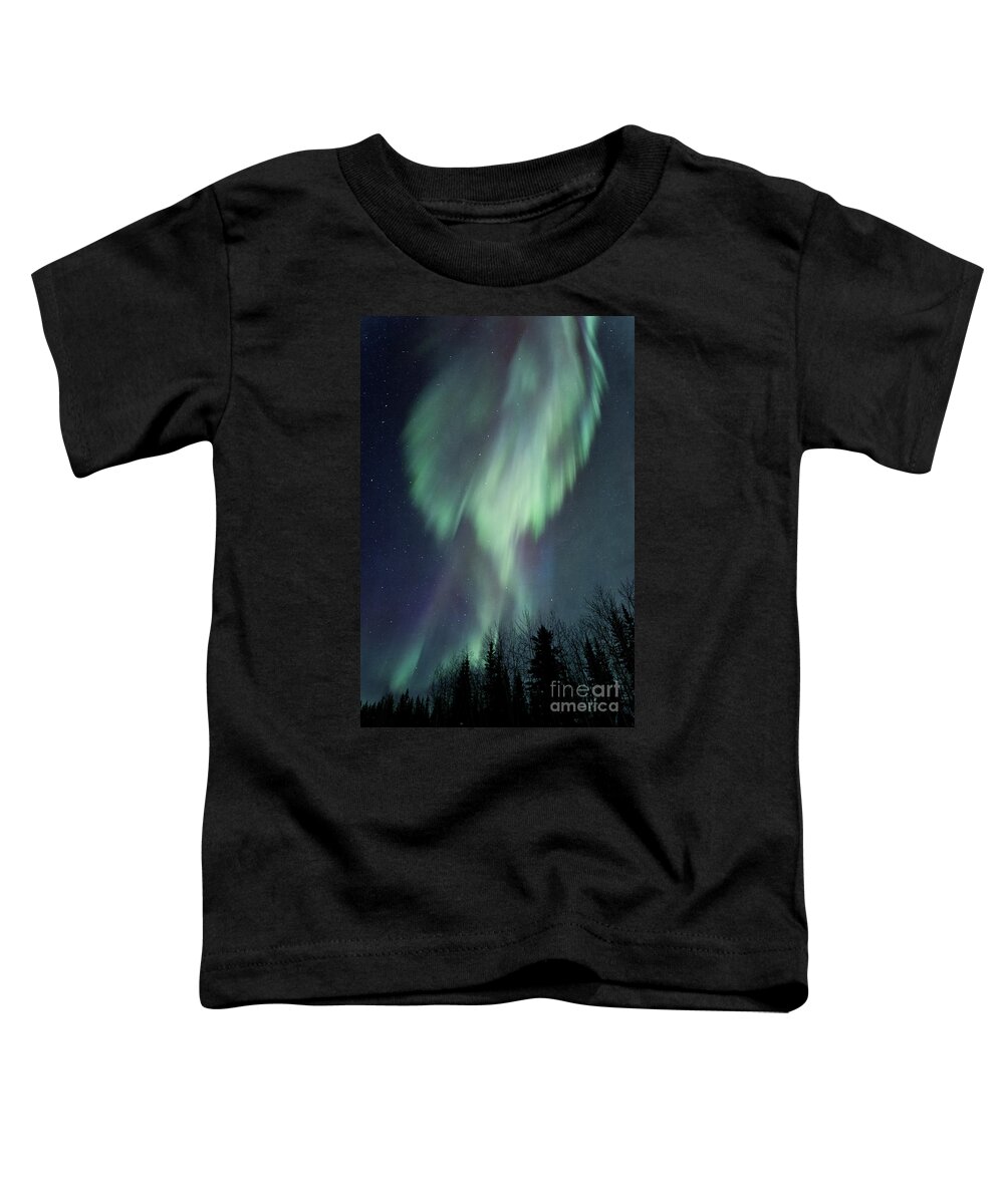 Aurora Borealis Toddler T-Shirt featuring the photograph Lucid Dream by Priska Wettstein