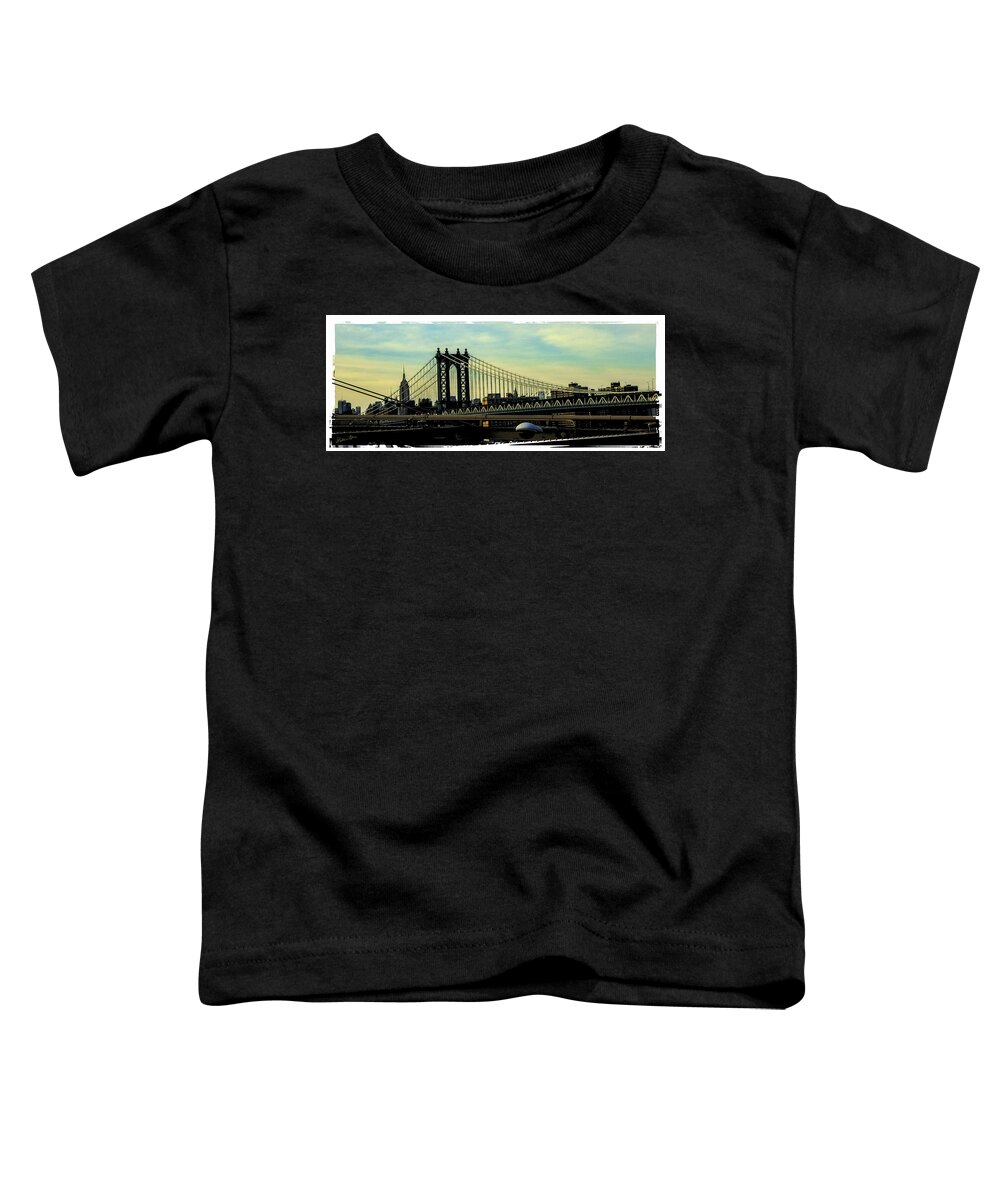 Manhattan Toddler T-Shirt featuring the photograph Manhattan View by Madeline Ellis