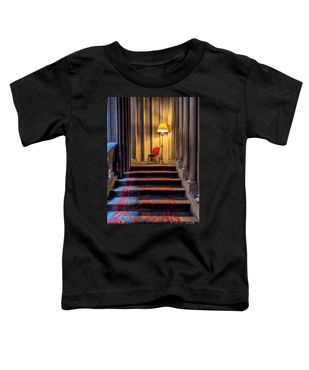 Victorian Toddler T-Shirt featuring the photograph Mansion Stairway by Adrian Evans