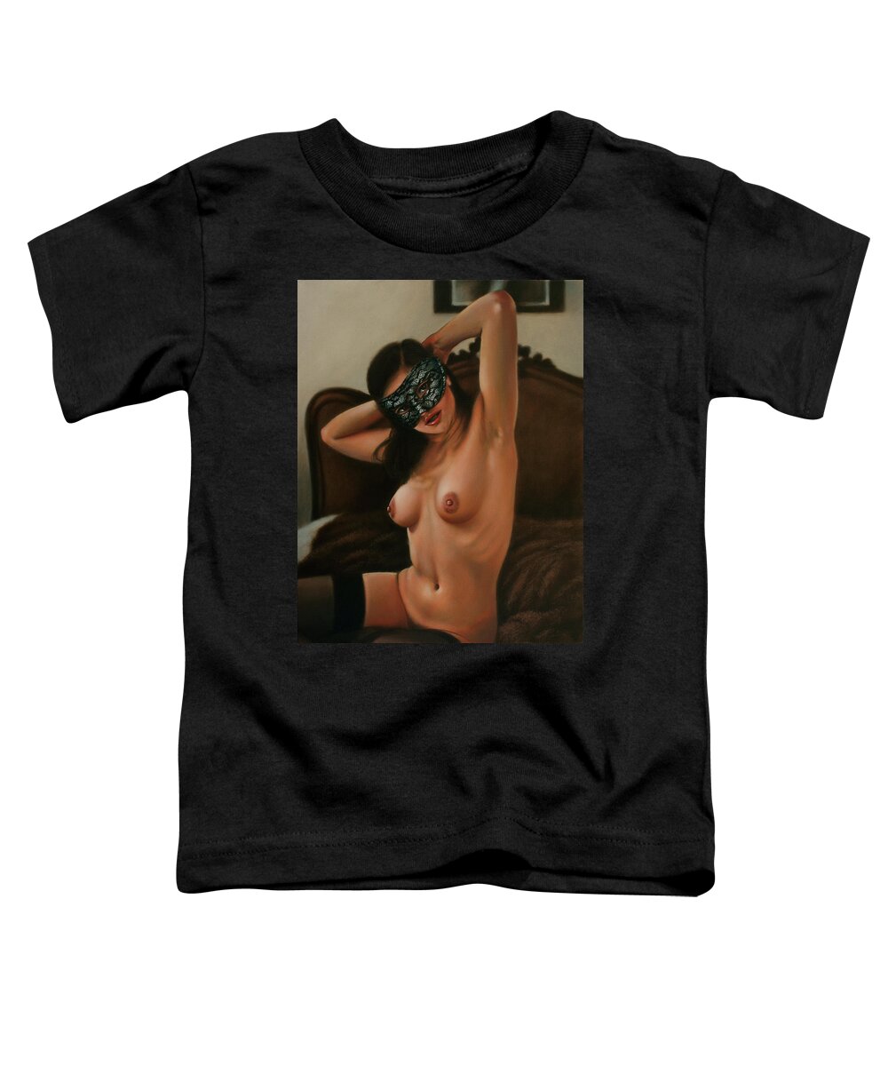 Paintings Toddler T-Shirt featuring the painting Masquerade II by John Silver