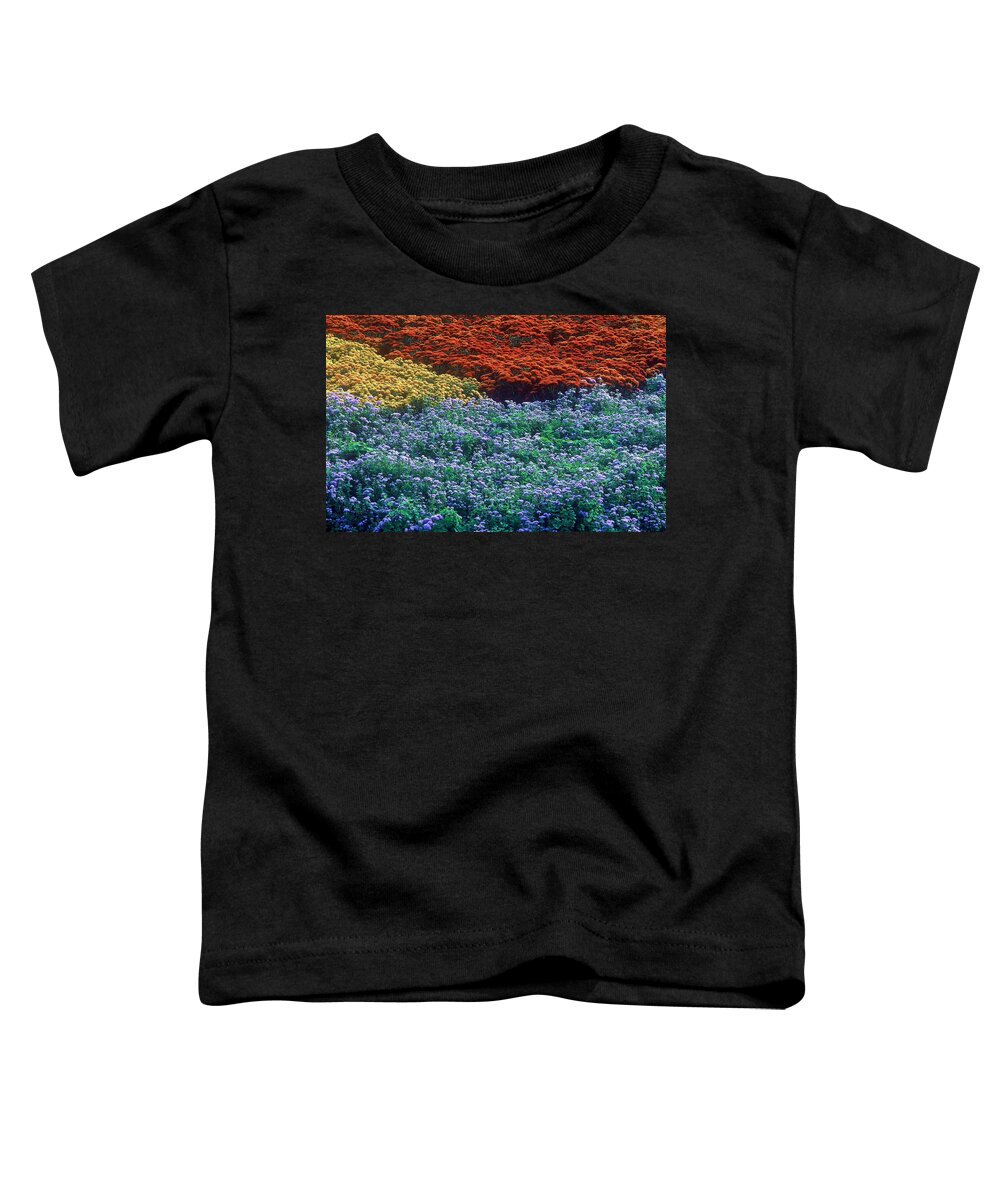 Flowers Toddler T-Shirt featuring the photograph Merging Colors by Rodney Lee Williams