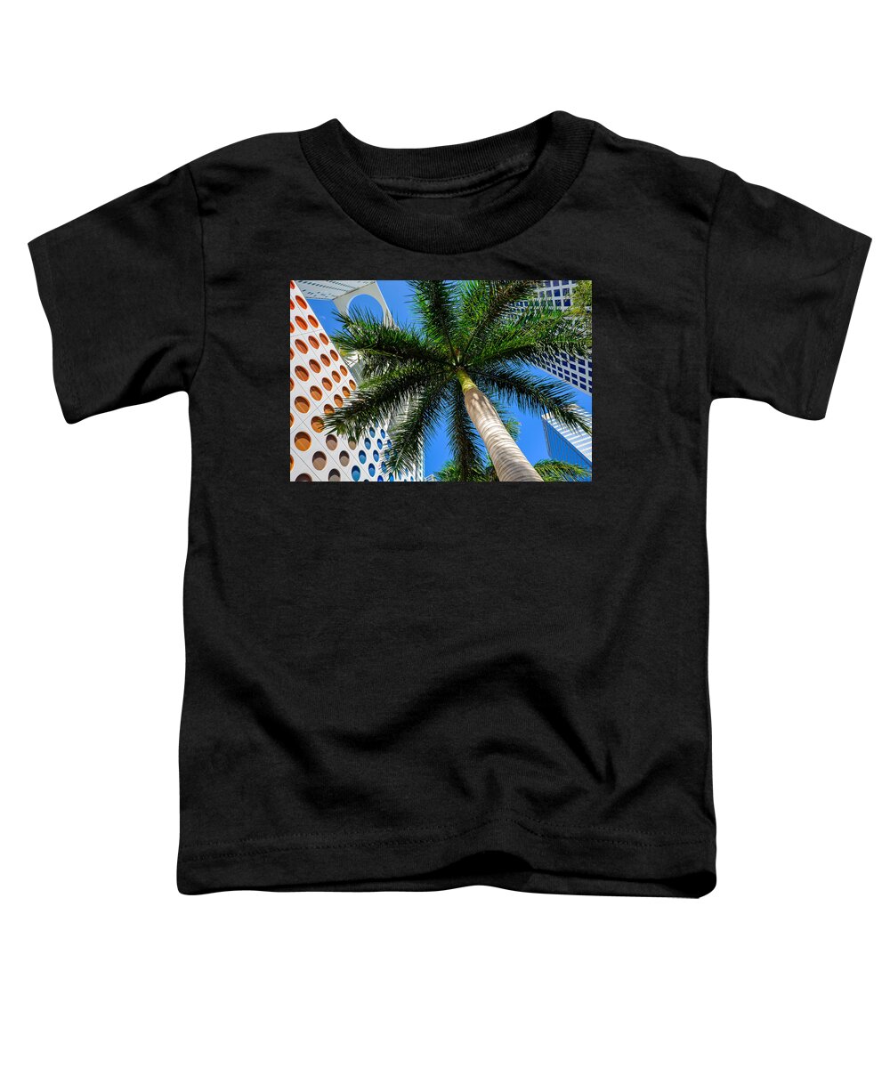 Architecture Toddler T-Shirt featuring the photograph Miami Palm by Raul Rodriguez
