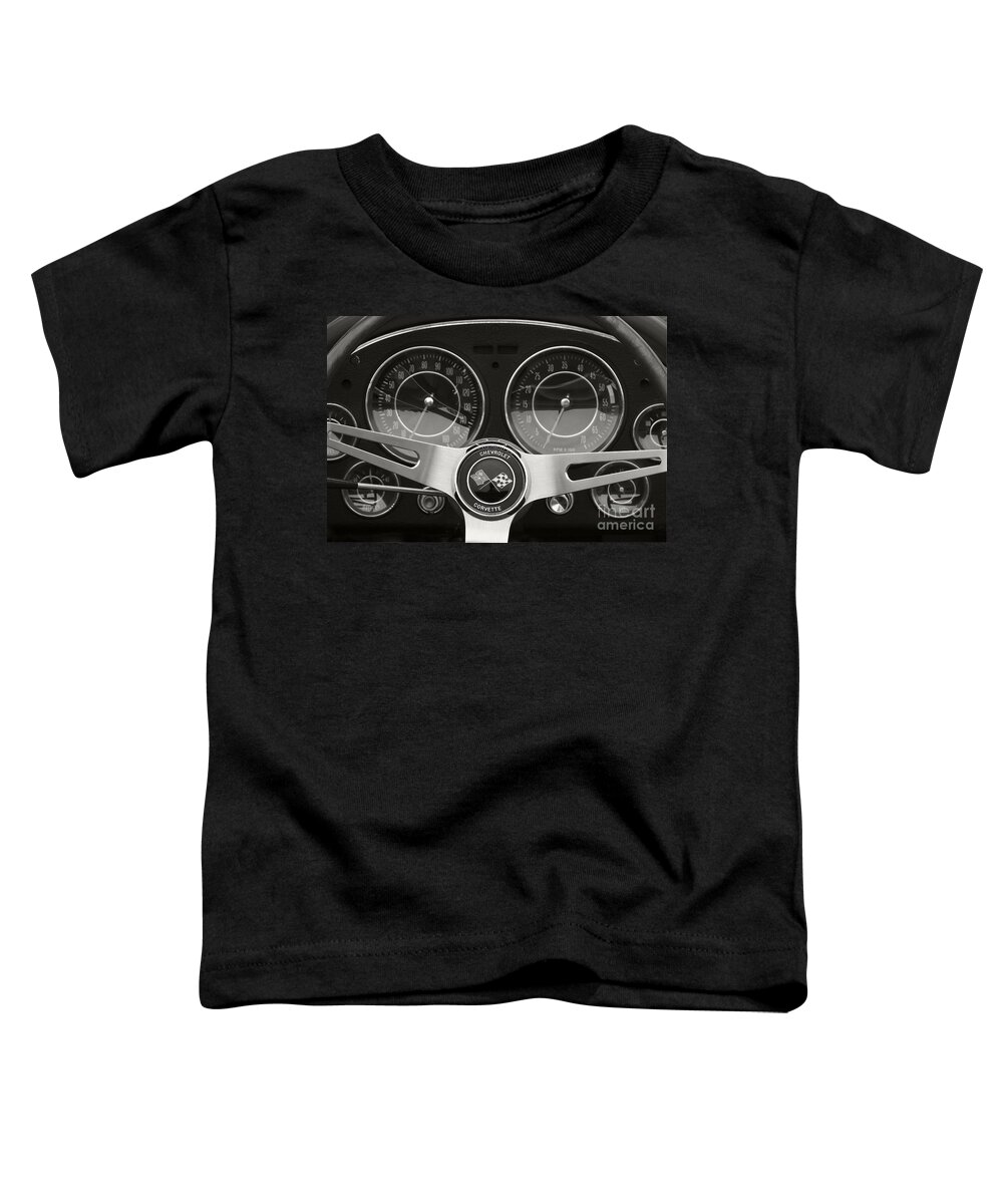 Chevrolet Toddler T-Shirt featuring the photograph Mid Year Corvette Dash by Dennis Hedberg