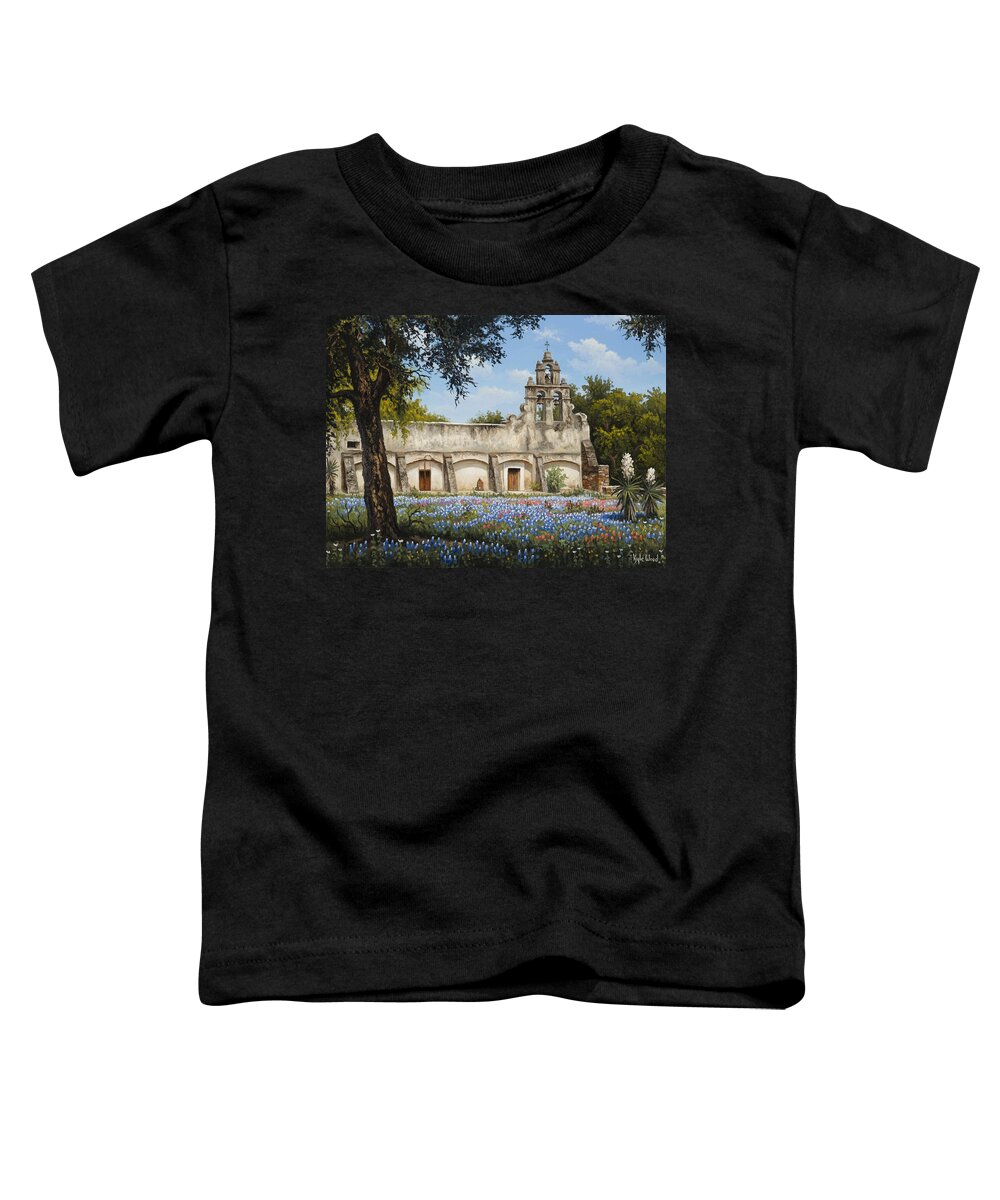 Mission San Juan Toddler T-Shirt featuring the painting Mission San Juan by Kyle Wood