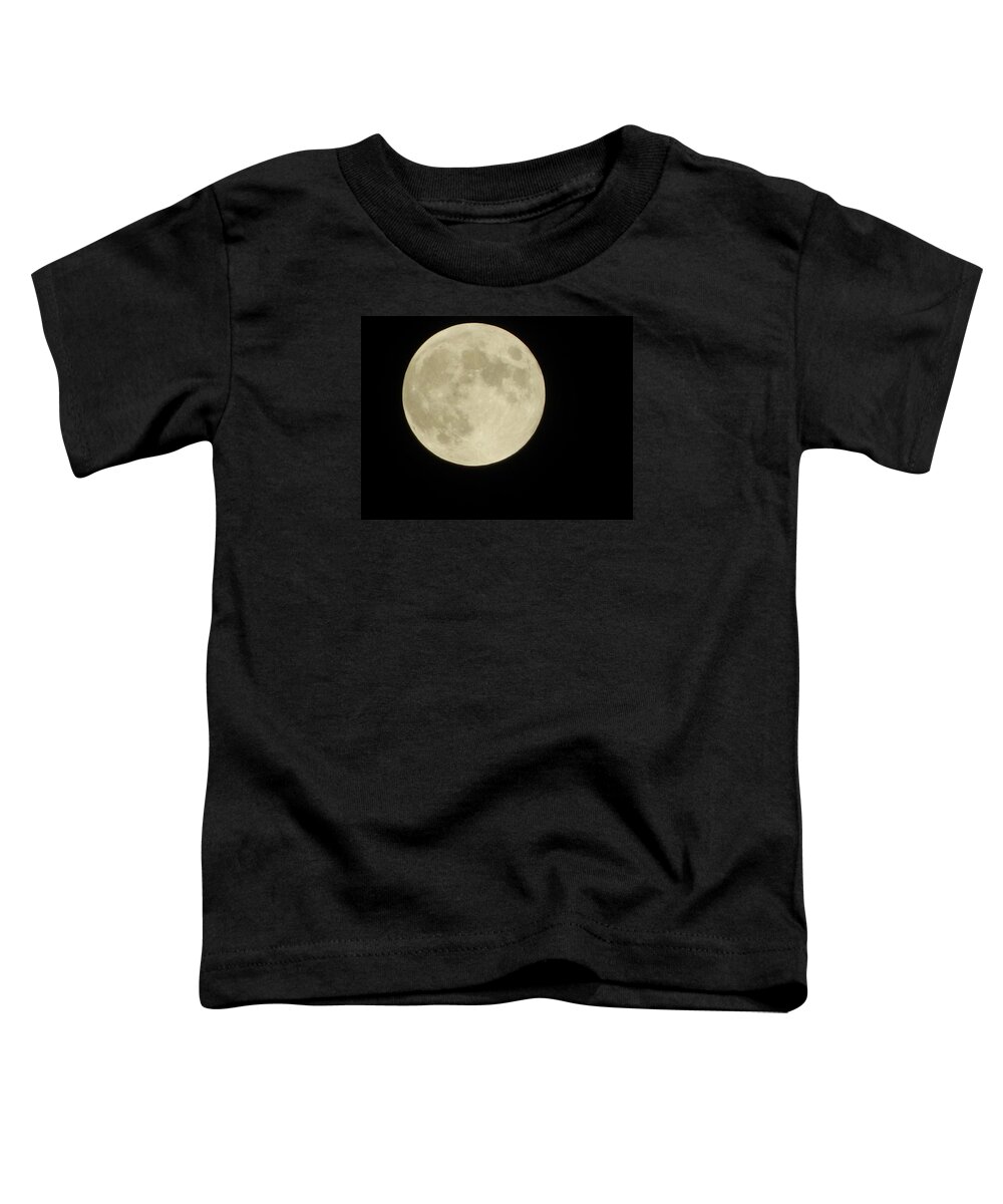 Moon Toddler T-Shirt featuring the photograph Moon Glow by Kathy Barney