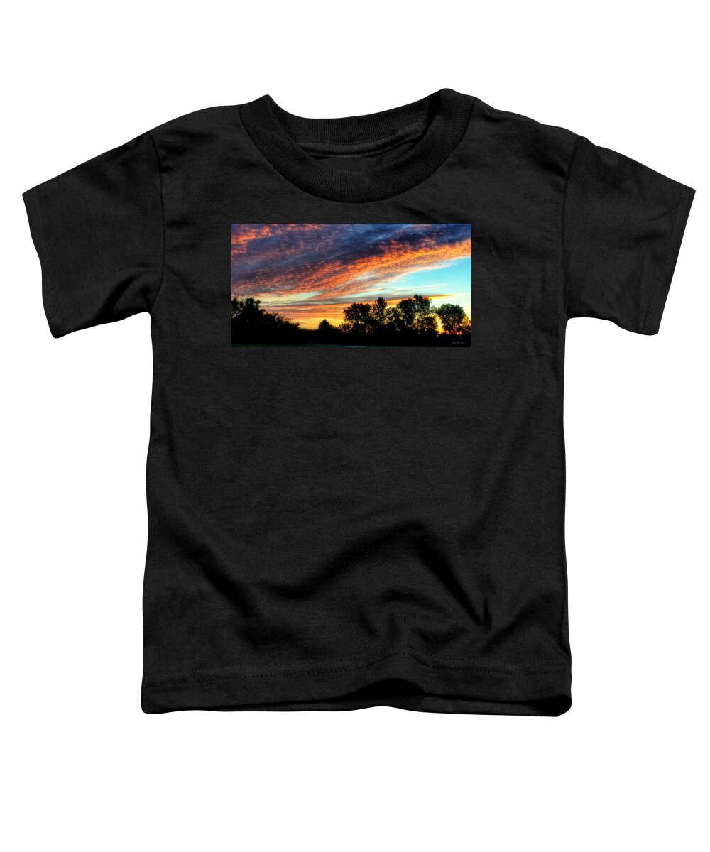 Clouds Toddler T-Shirt featuring the photograph Morning Has Broken by Andrea Platt