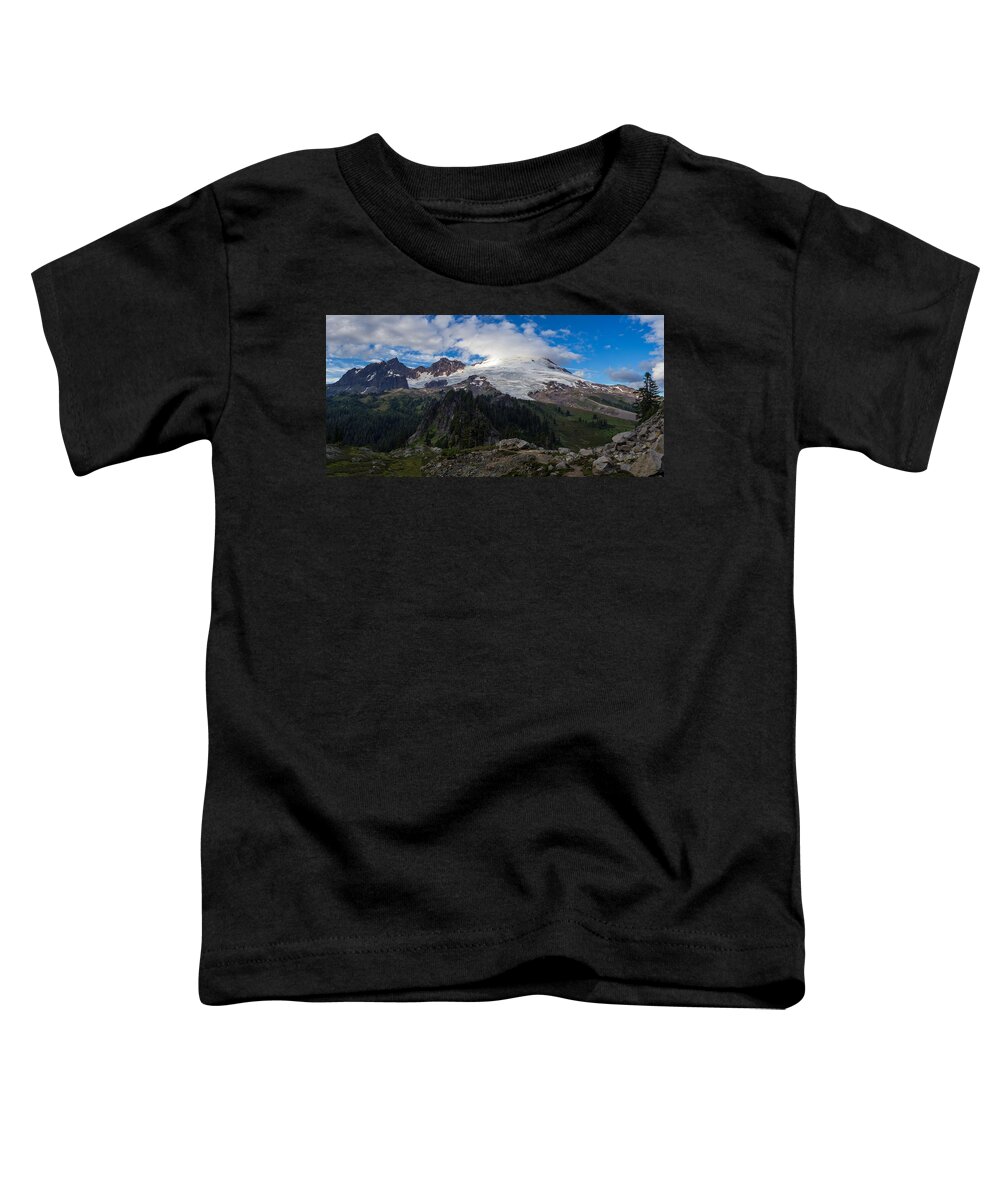 Baker Toddler T-Shirt featuring the photograph Mount Baker View by Mike Reid