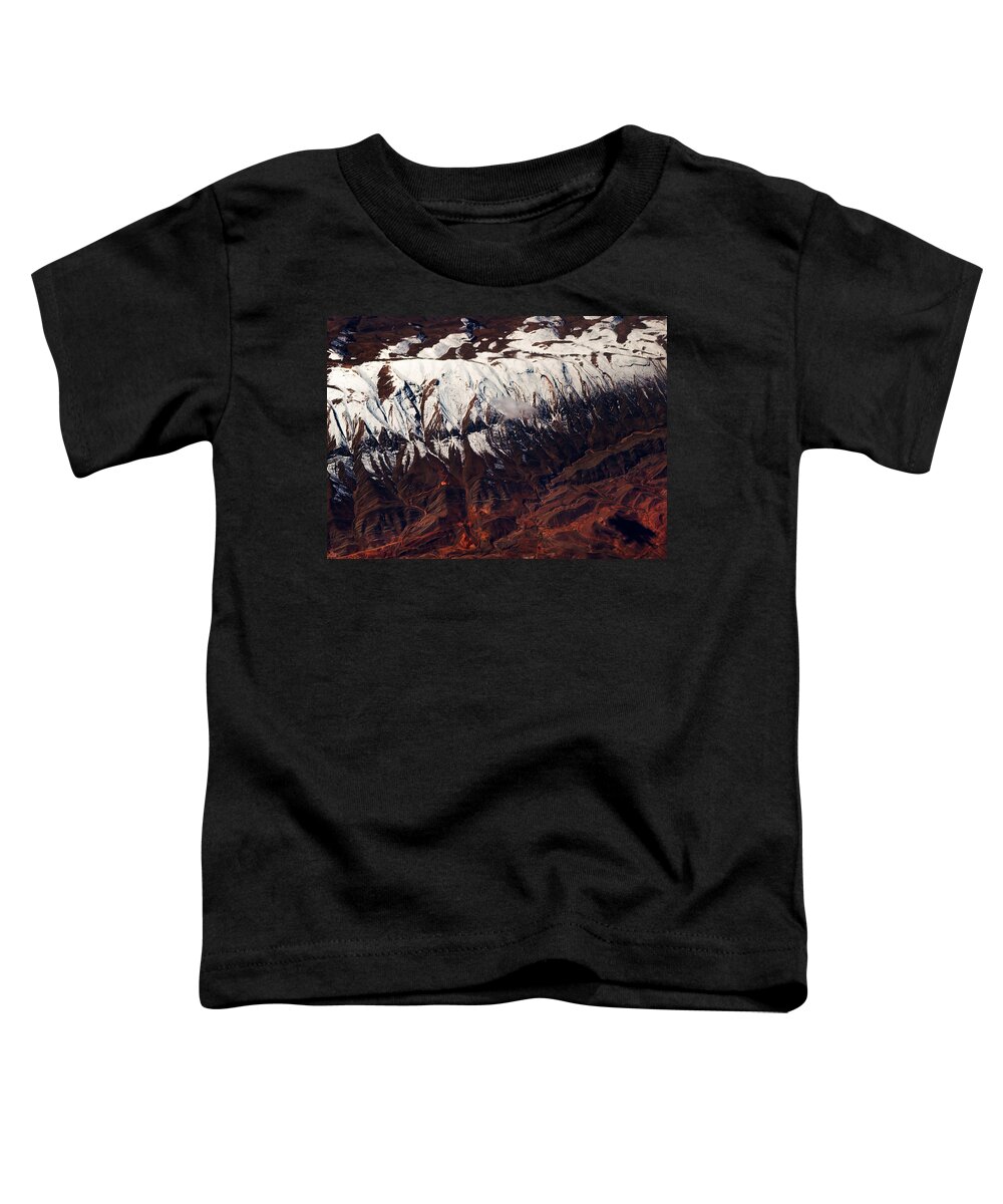 Aerial Toddler T-Shirt featuring the photograph Mountains. Aerial. Beauty of Our Planet by Jenny Rainbow