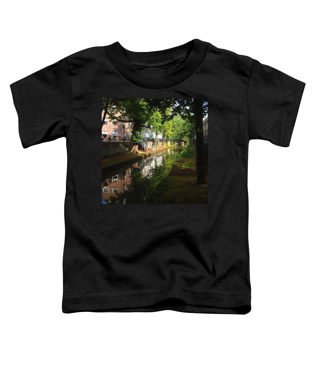 Ig_addiction Toddler T-Shirt featuring the photograph My Town Utrecht,Holland by Andre Brands