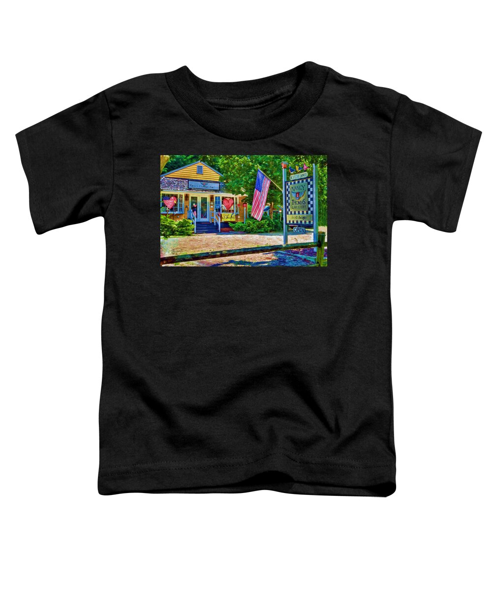 Hdr Toddler T-Shirt featuring the photograph Nancy Thomas Shop and Studio by Jerry Gammon