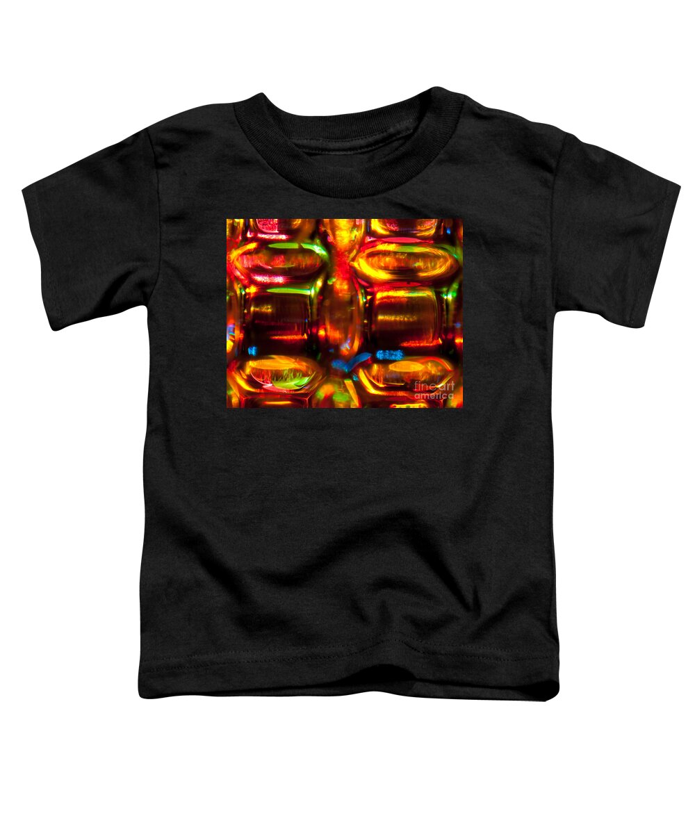 Abstract Toddler T-Shirt featuring the photograph Neon Tiki by Anthony Sacco