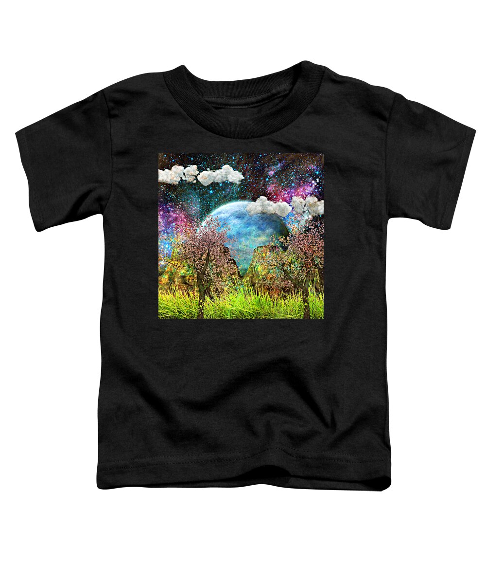 Fantasy Toddler T-Shirt featuring the digital art New Frontier by Ally White