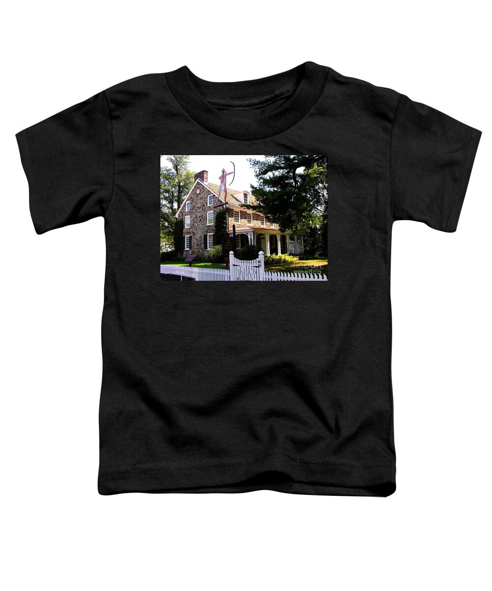 New Hope Pa Toddler T-Shirt featuring the photograph Parry Mansion Museum by Jacqueline M Lewis
