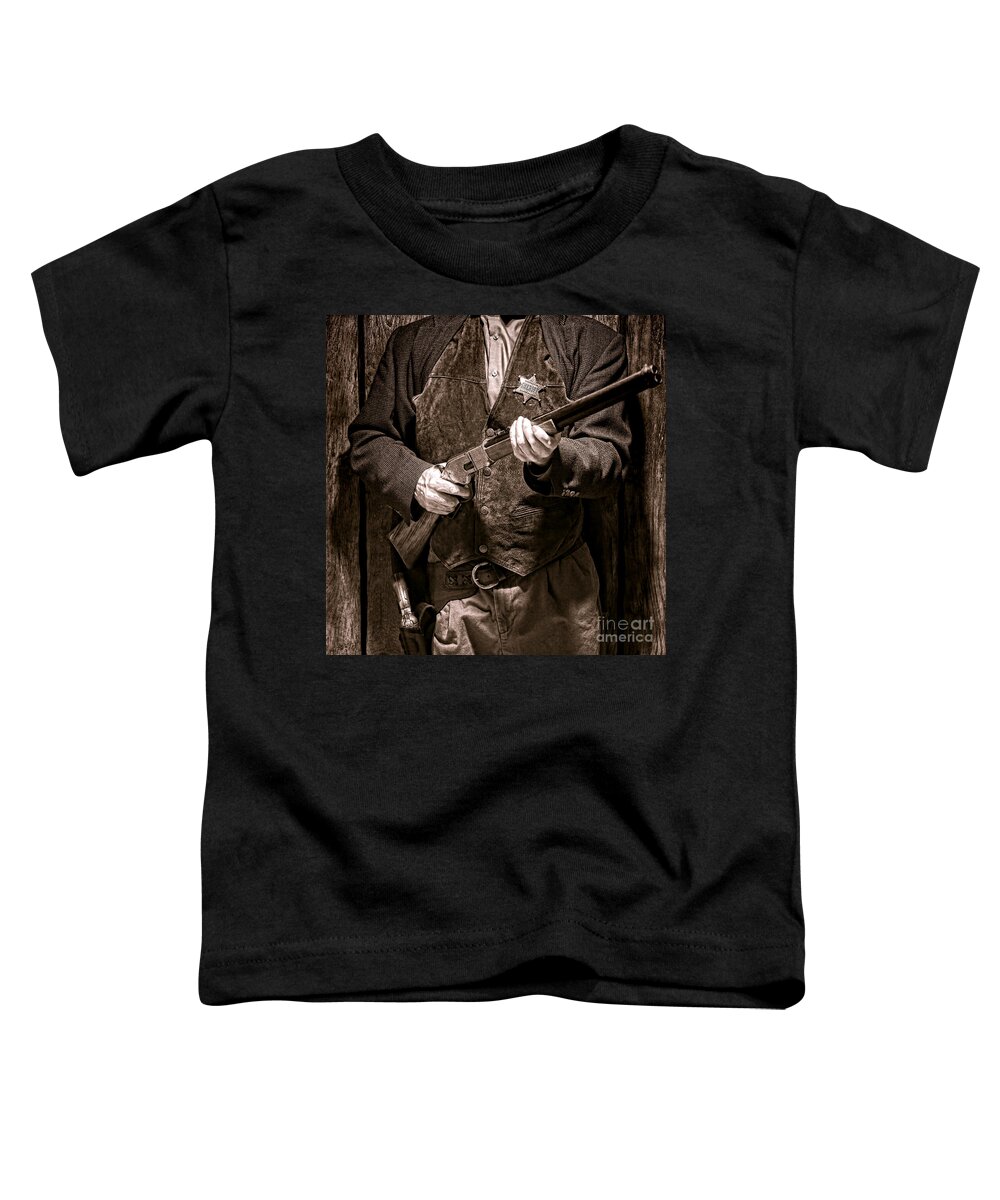 Sheriff Toddler T-Shirt featuring the photograph New Sheriff in Town by Olivier Le Queinec