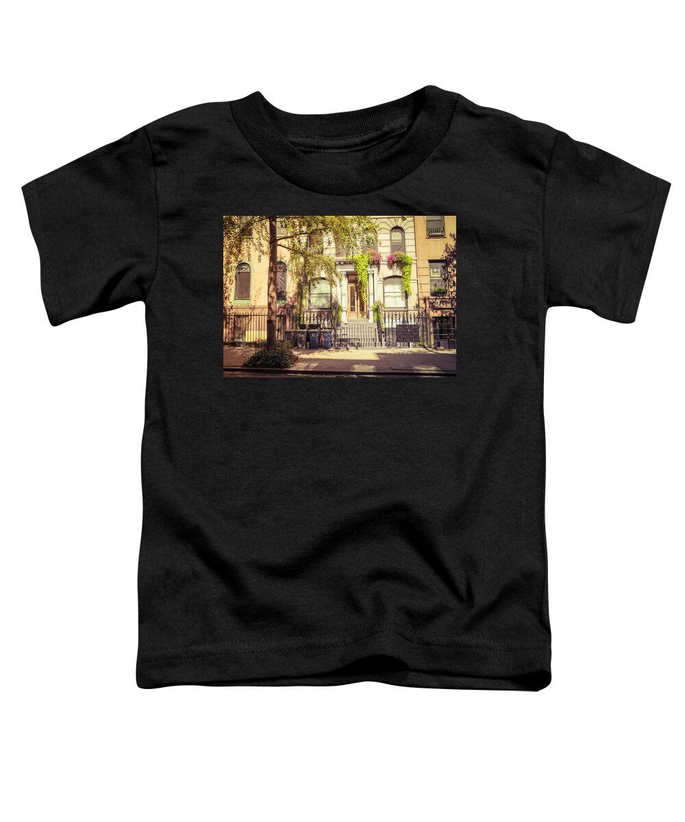 Nyc Toddler T-Shirt featuring the photograph New York City - East Village - Early Autumn by Vivienne Gucwa