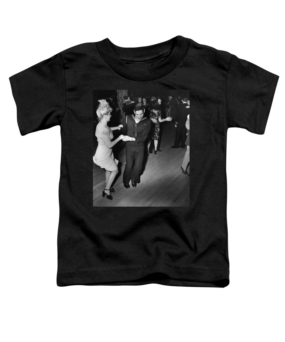 1943 Toddler T-Shirt featuring the photograph New York Dance Club, 1943 by Granger