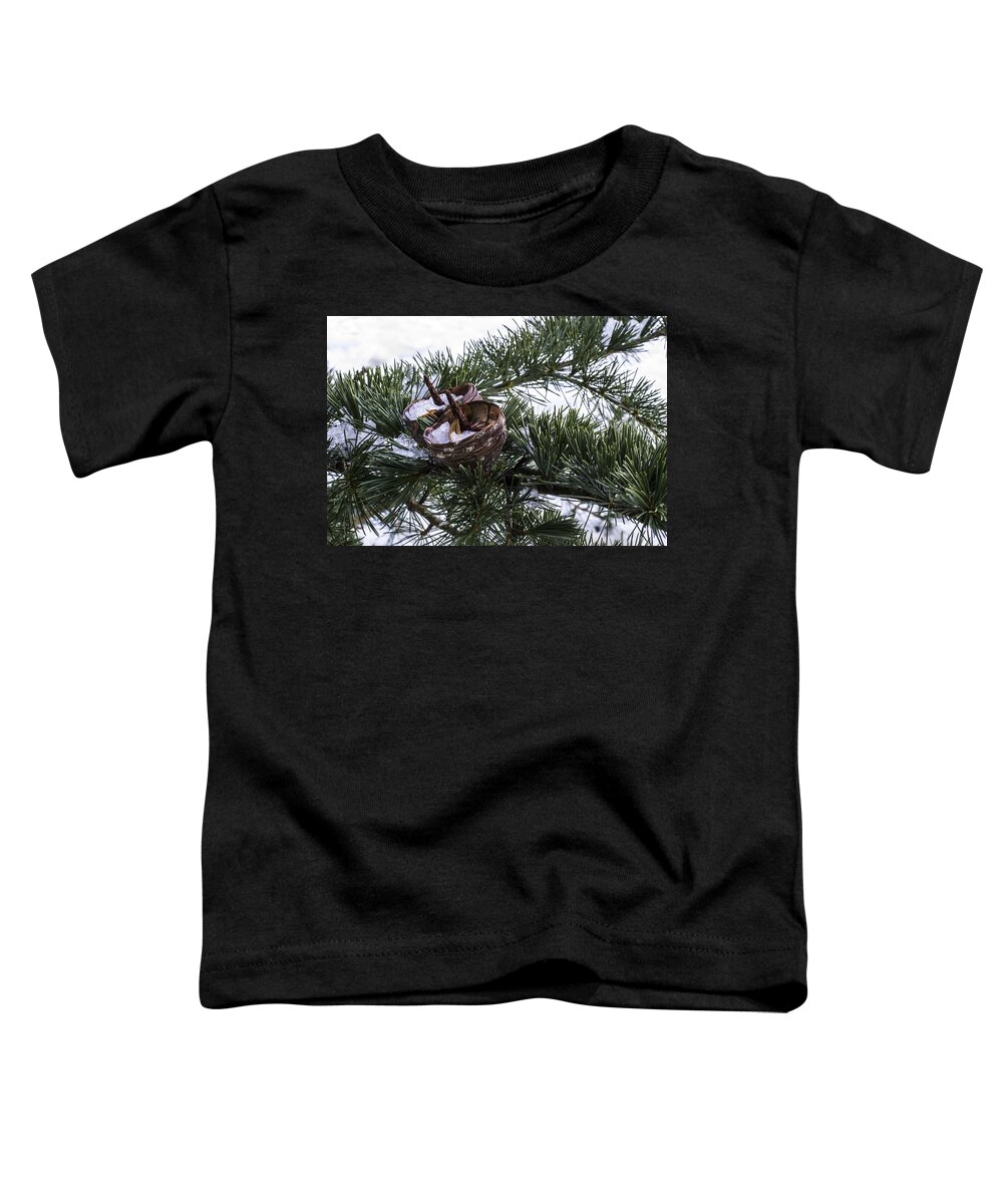 Fir Toddler T-Shirt featuring the photograph Nibbled by Spikey Mouse Photography