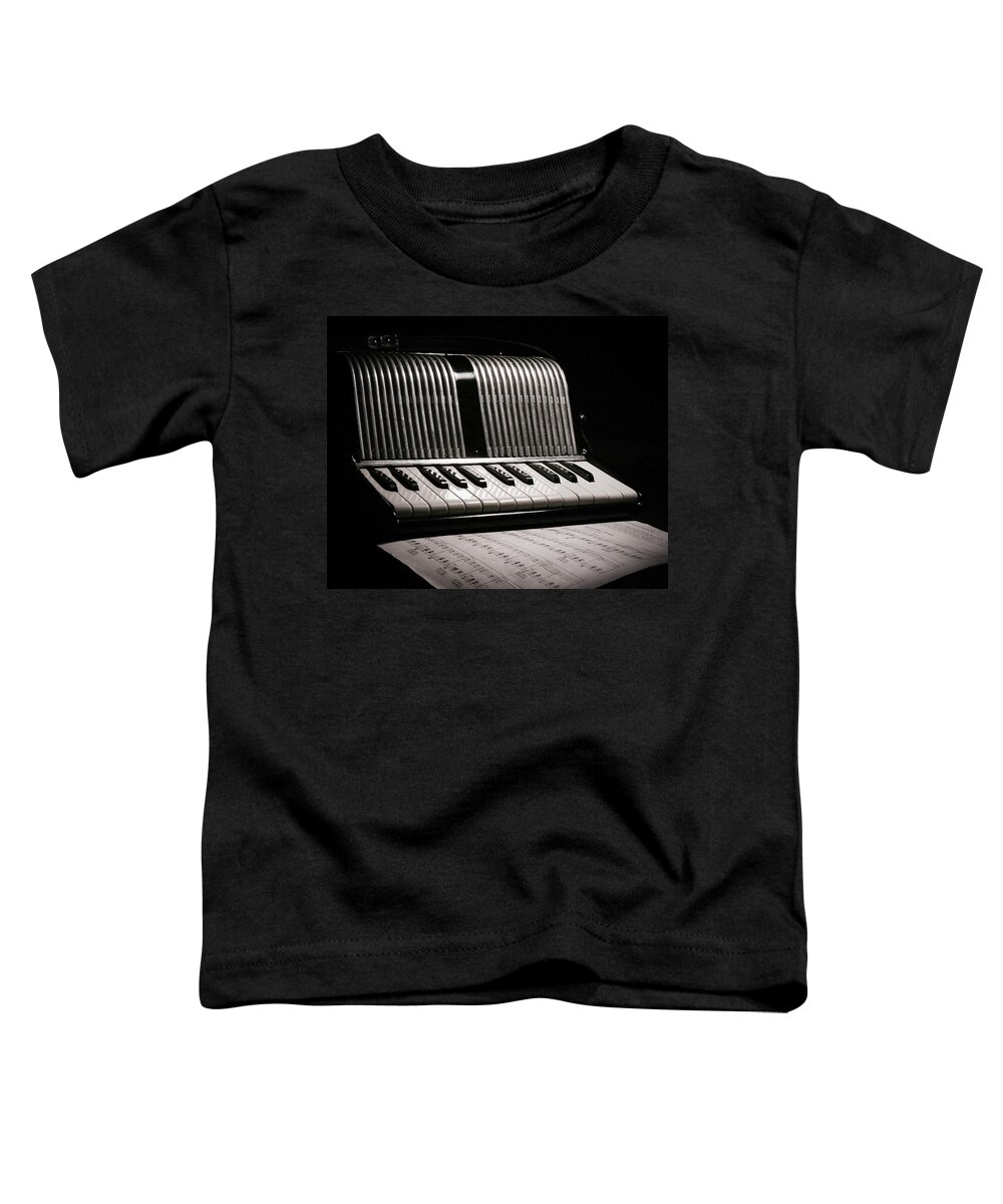 Accordian Toddler T-Shirt featuring the photograph Night Song by Jeff Mize