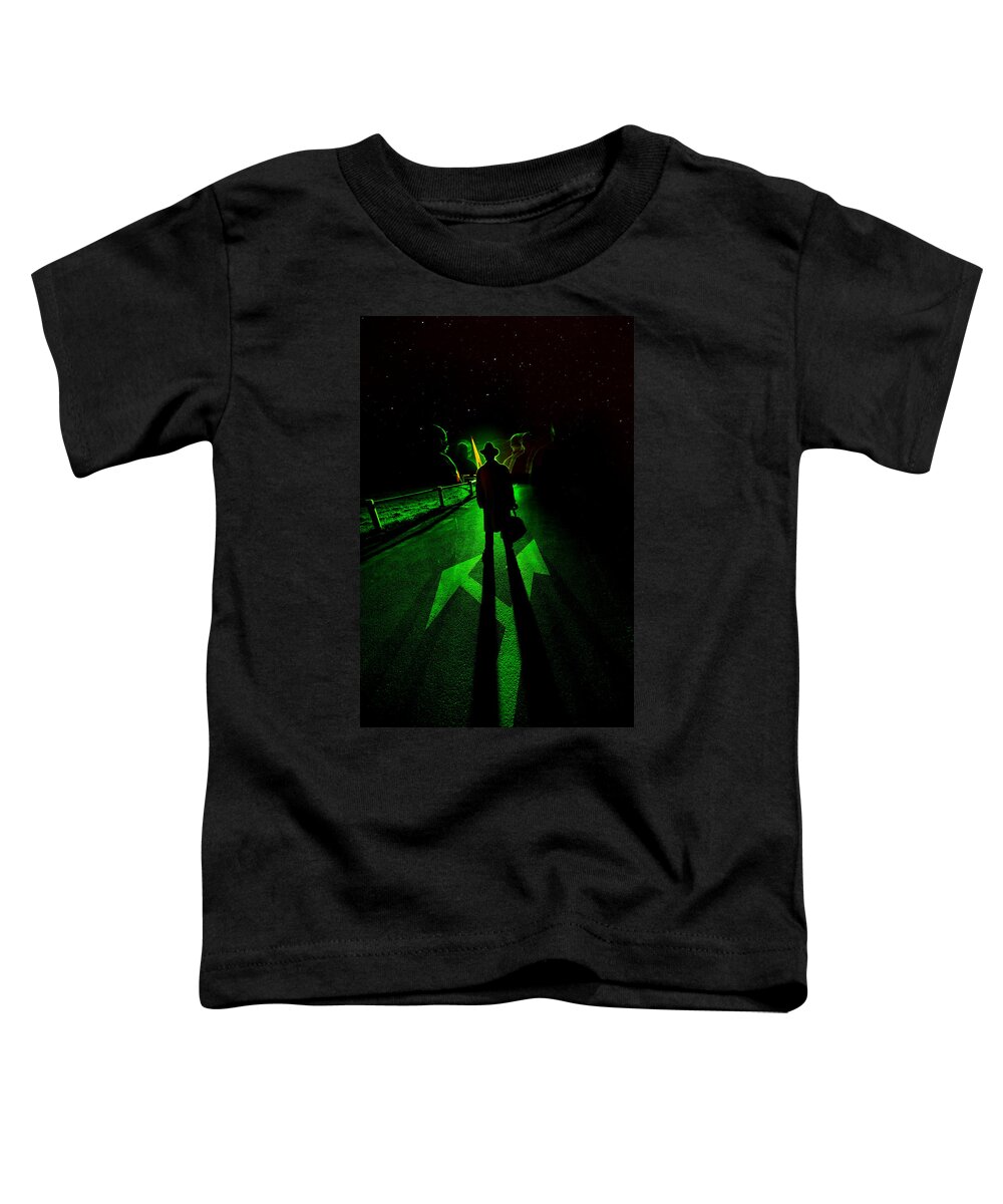 Man Toddler T-Shirt featuring the photograph Nightwalker by Jaroslaw Blaminsky