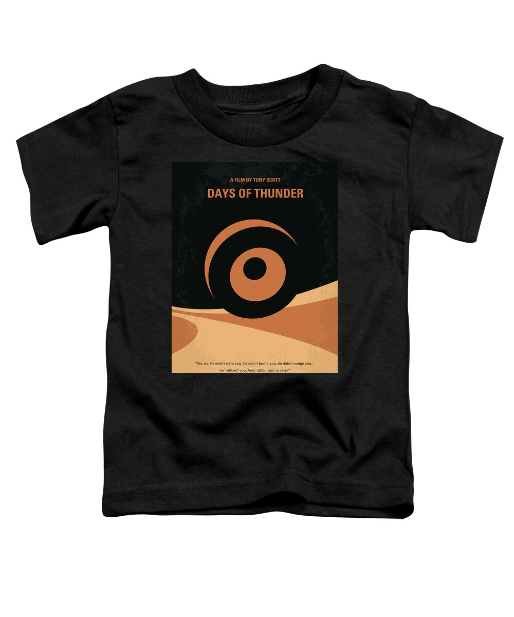 Days Of Thunder Toddler T-Shirt featuring the digital art No332 My DAYS OF THUNDER minimal movie poster by Chungkong Art