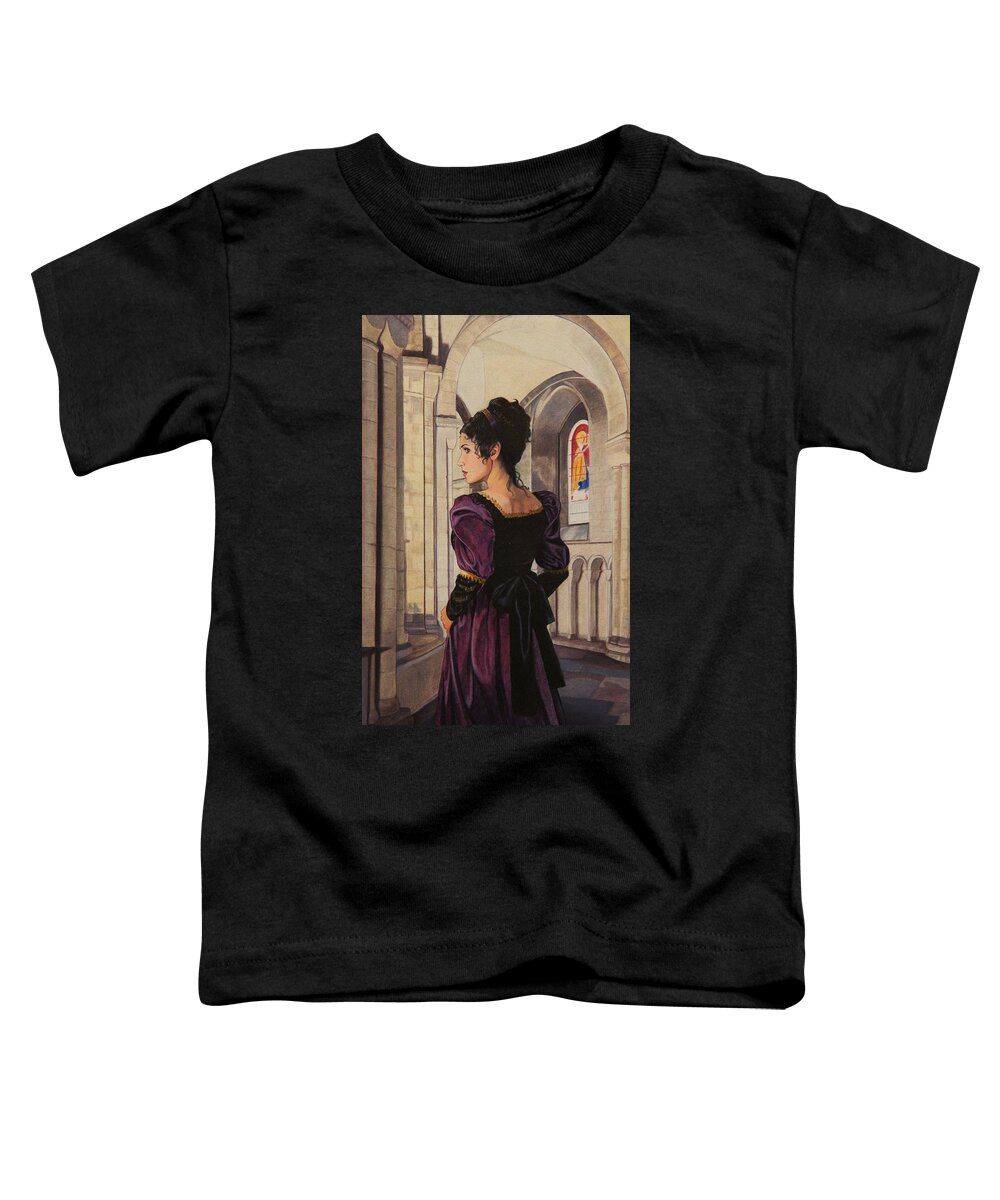 Whelan Art Toddler T-Shirt featuring the painting Northanger Abbey by Patrick Whelan