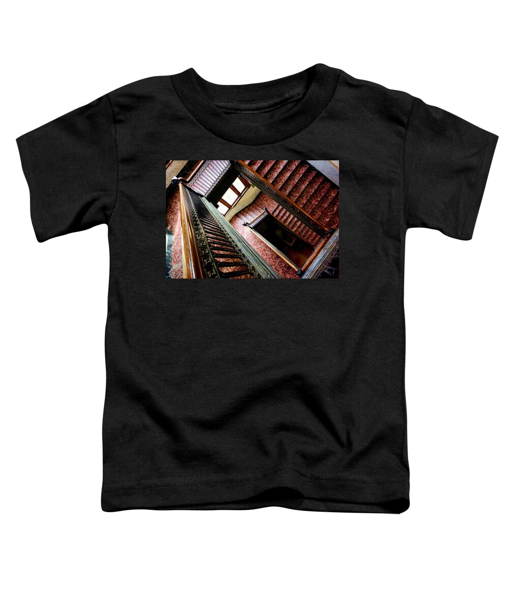 Evanston Toddler T-Shirt featuring the photograph Old Court House in Evanston Wyoming - 2 by Ely Arsha