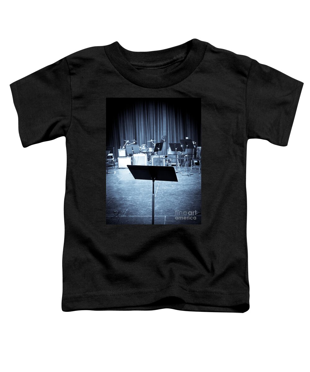 Music Toddler T-Shirt featuring the photograph On Stage by Edward Fielding