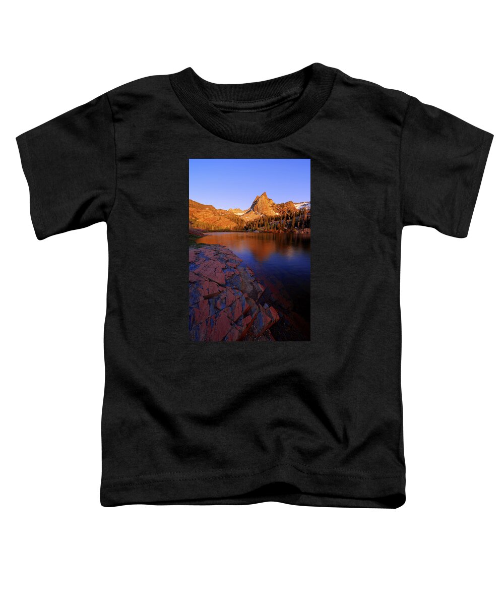 Once Upon A Rock Toddler T-Shirt featuring the photograph Once Upon a Rock by Chad Dutson