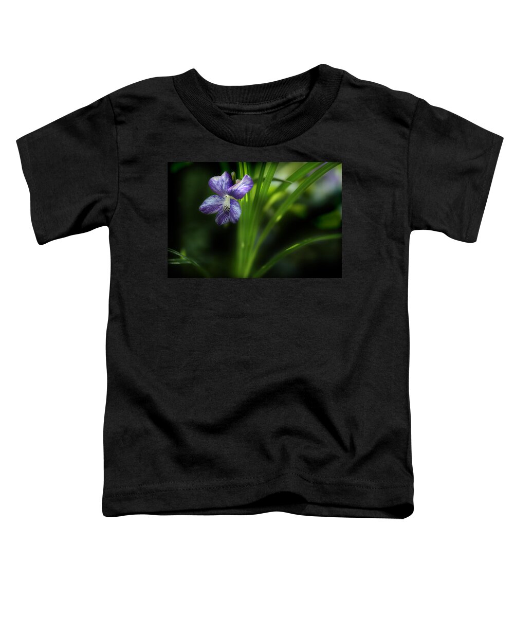 Purple Violet Toddler T-Shirt featuring the photograph One Fine Morning by Michael Eingle