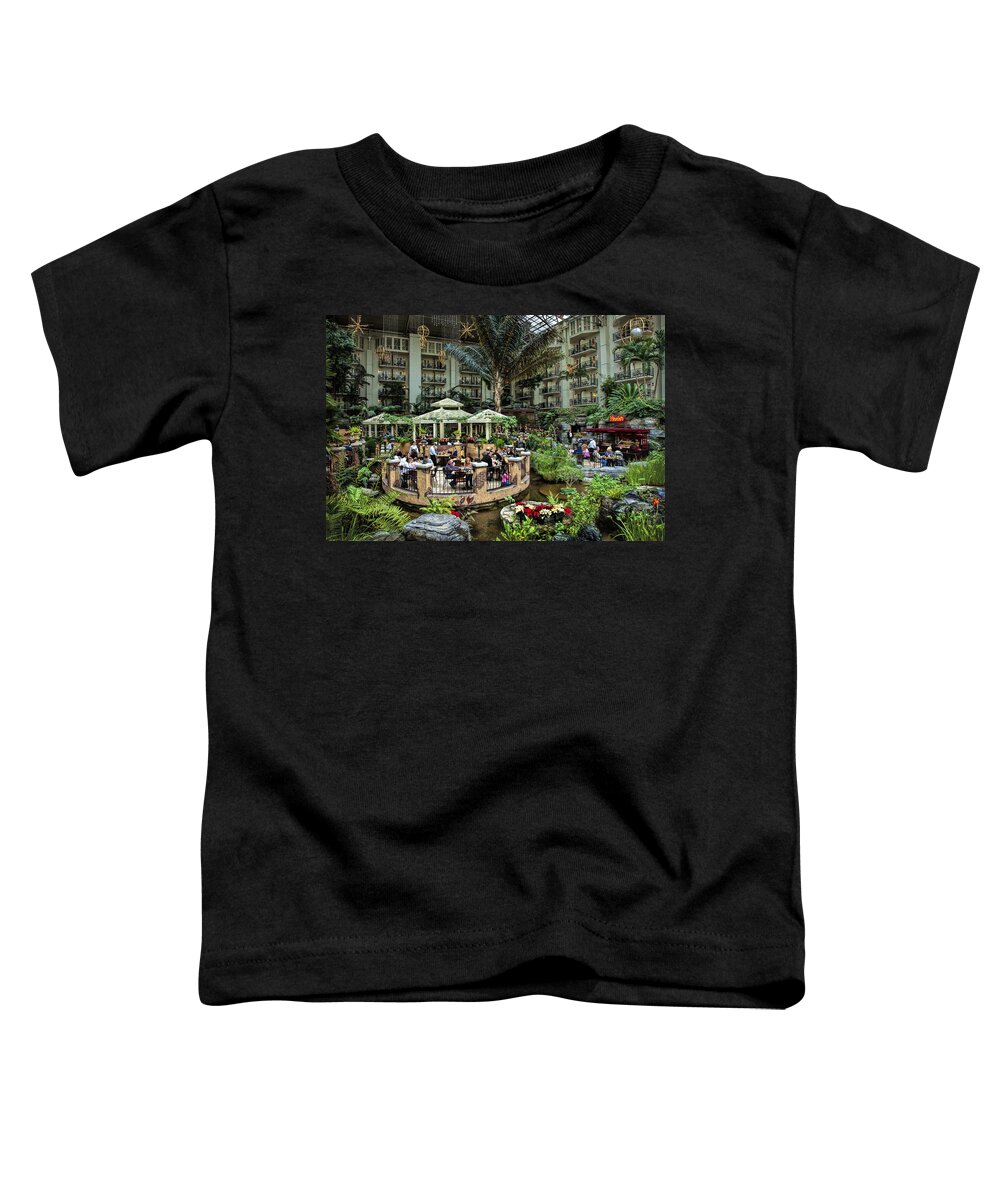 Opryland Toddler T-Shirt featuring the photograph Opryland Hotel at Christmas by Diana Powell